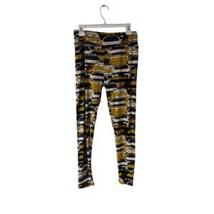 LuLaRoe Taxi Cab Leggings Tall & Curvy Yellow Travel Car Black Printed Fun Plus